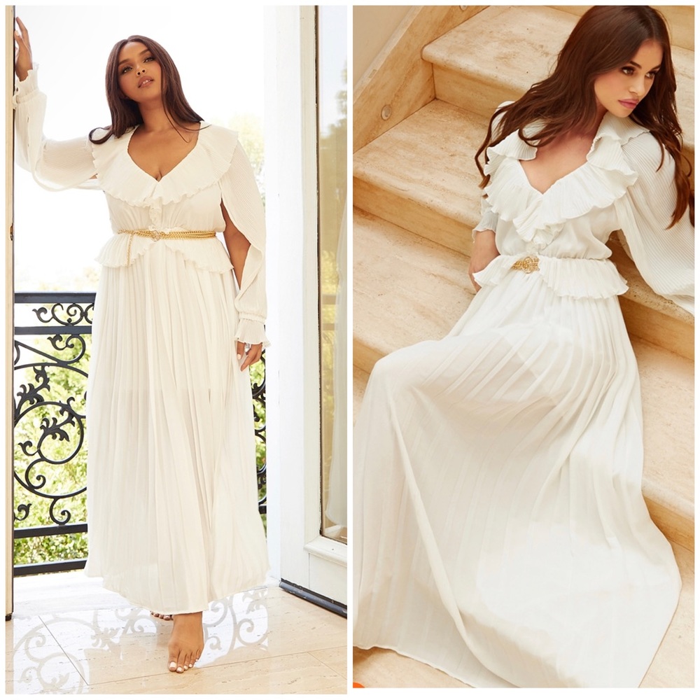 Latiste Elegant White Dress for Weddings